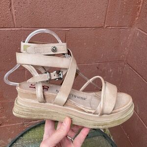 A.S.98 Labo Strappy Platform Sandals Size 38